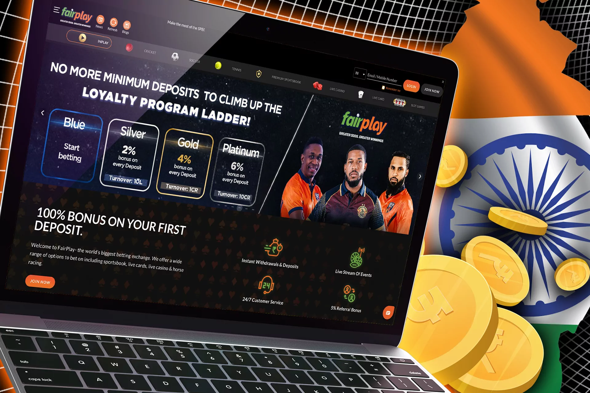 Fairplay is a legal online sportsbook in India.