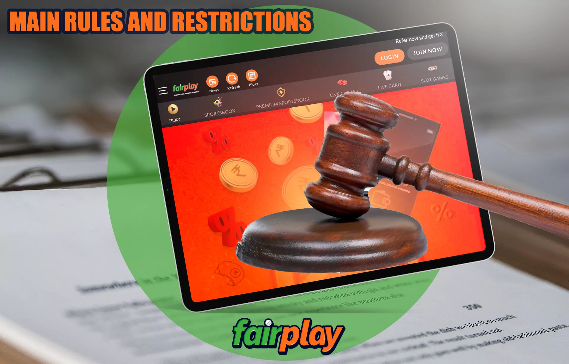 Together with the internal security system, Fairplay cooperates with law enforcement agencies in the investigation of violations, strictly complies with local laws.