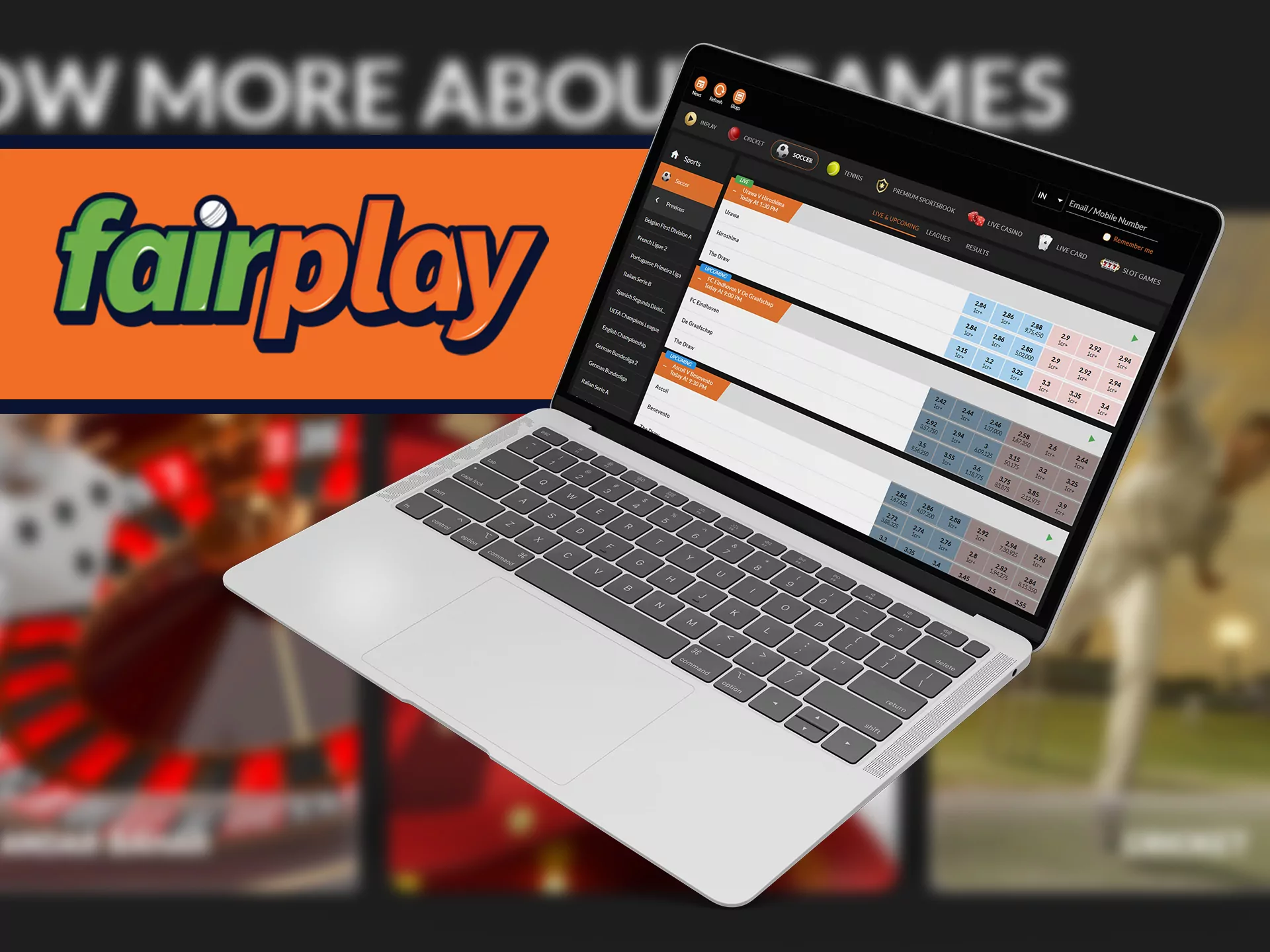 Download the Fairplay desktop version on your PC.
