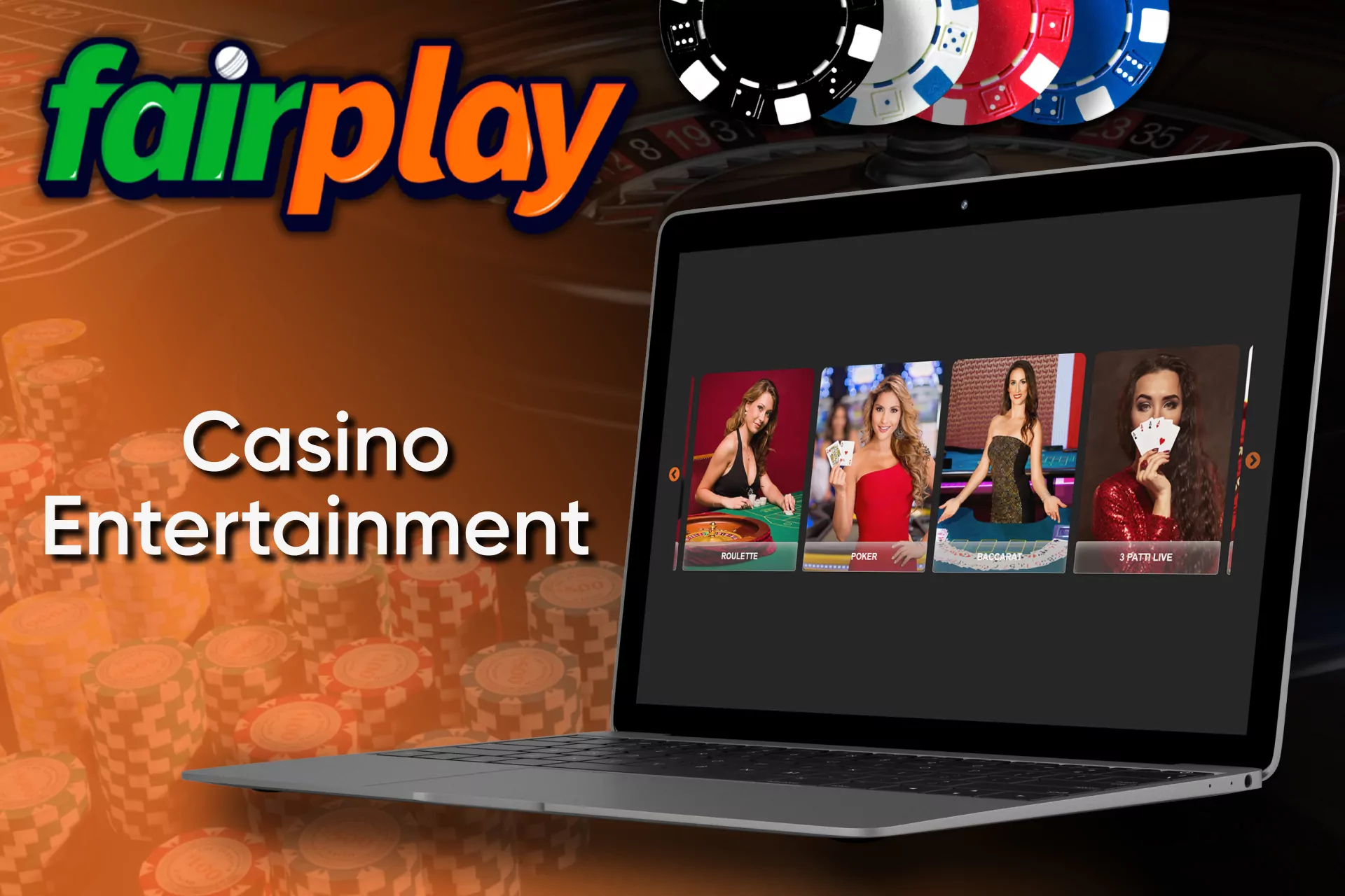 Besides betting on volleyball, you can play casino games on Fairplay.