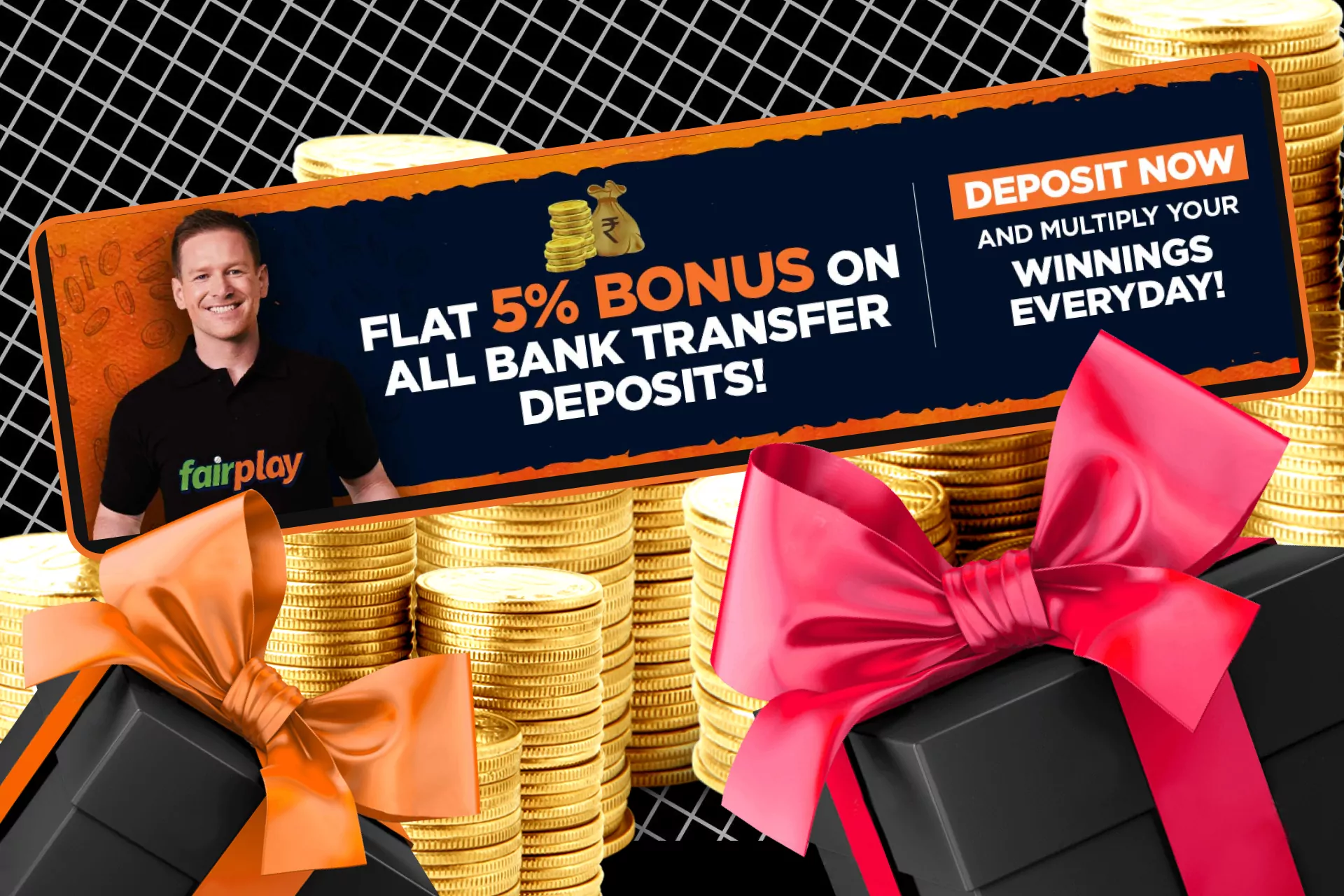 Get a bonus from Fairplay on a bank transfer.