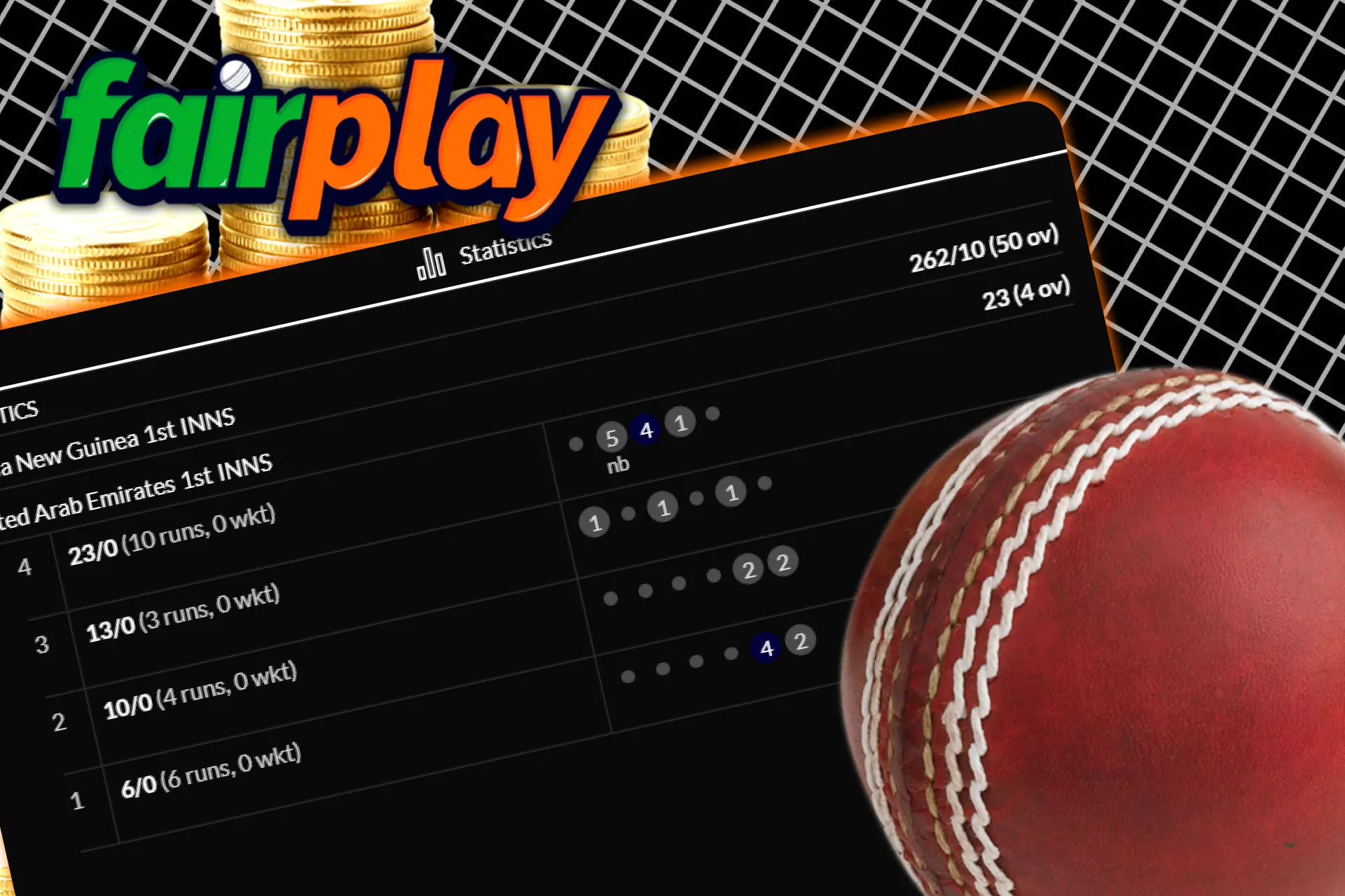 Follow the results of the games on Fairplay.