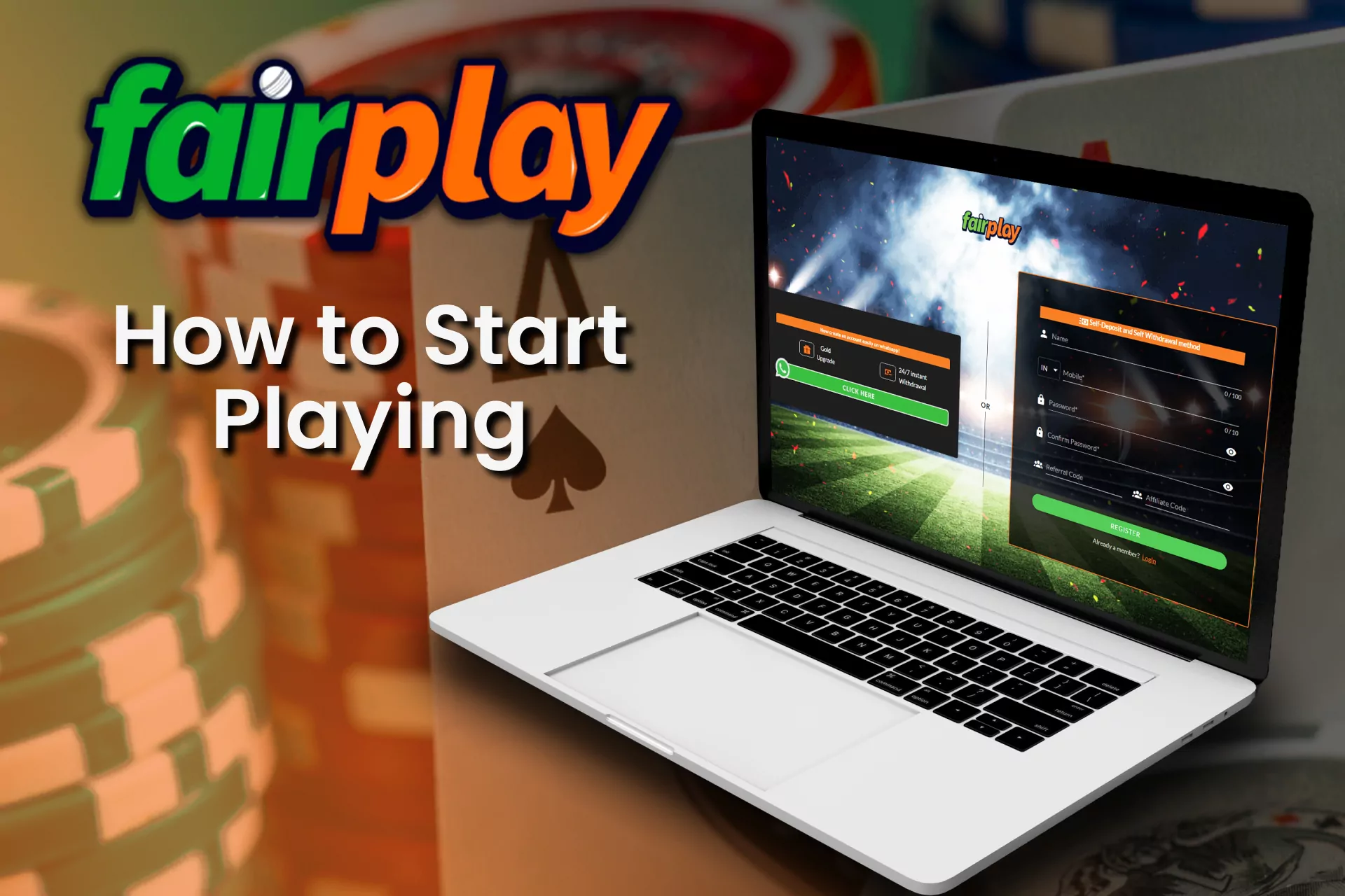 Go to the right section to start playing at Fairplay casino.