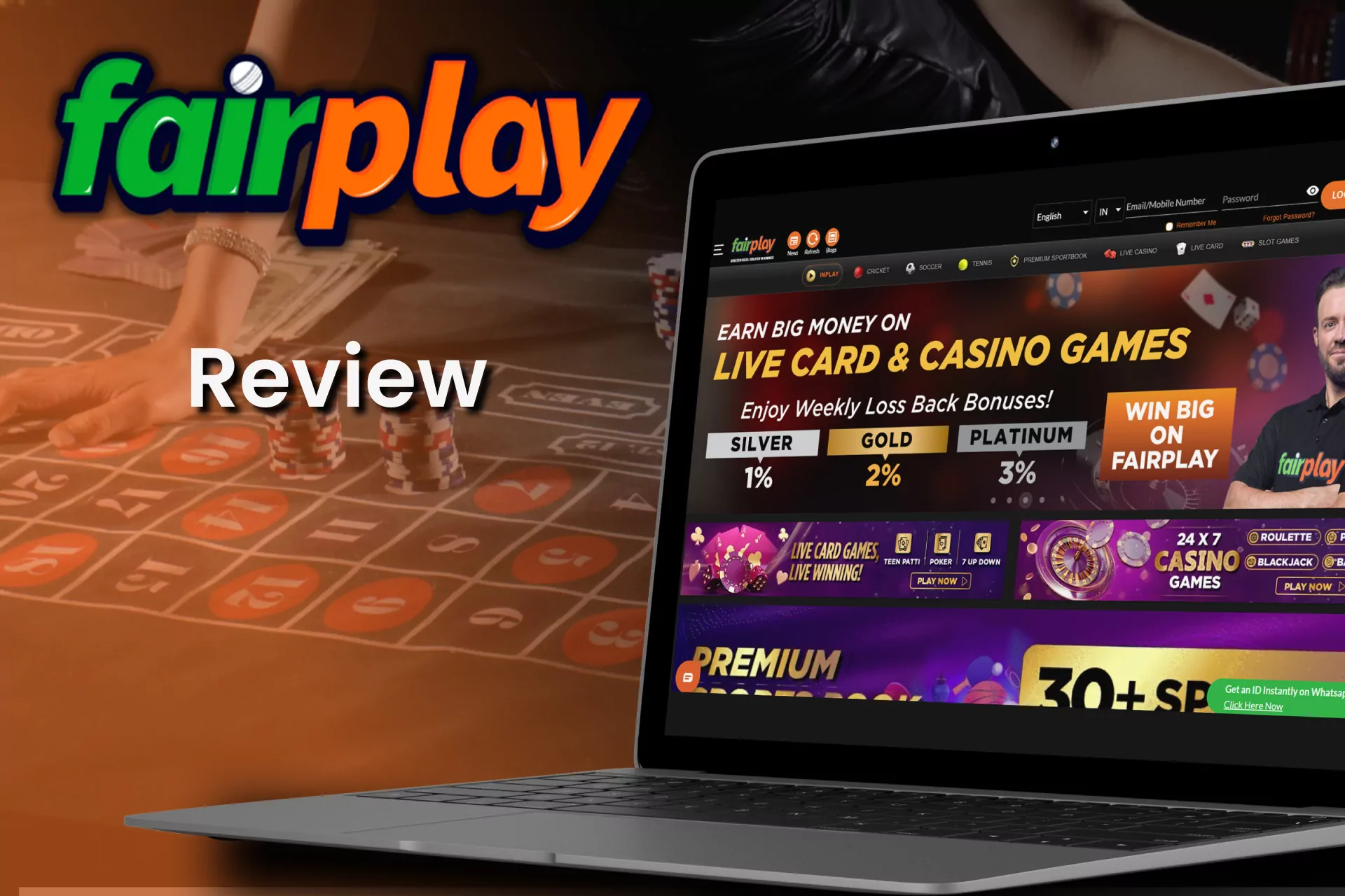 For casino games choose Fairplay.